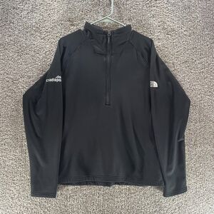 The North Face Sweatshirt Mens Large Black Half Zip Pullover Long Sleeve Casual